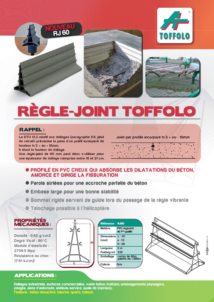Regle Joint 60 mm